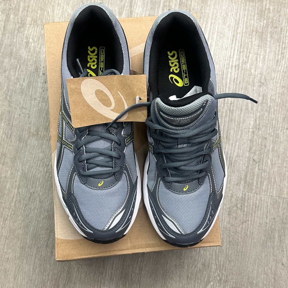 Asics Gray and Lime Athletic Sneakers GT-2160 - Picture 5 of 10